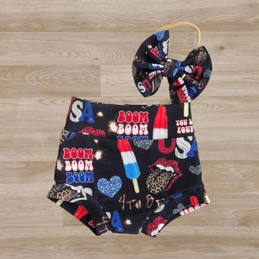 July 4th‎ Baby Girl Bummie Shorts 6-9 months